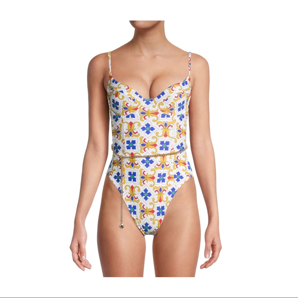 WeWoreWhat🔹 Danielle Print One-Piece Swimsuit🔹